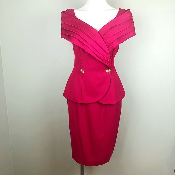 Alex Evenings Dresses & Skirts - Alex Evenings Vintage Off Shoulder Blazer & Skirt